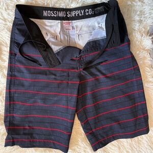 Mossimo Supply Co. Gray and Red Hybrid Shorts